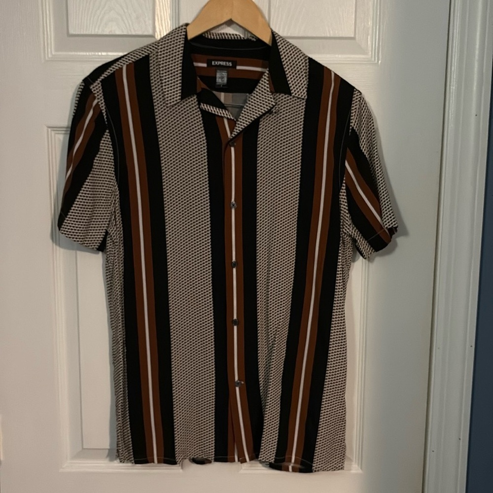 Men’s Brown/Navy size Small Button Down